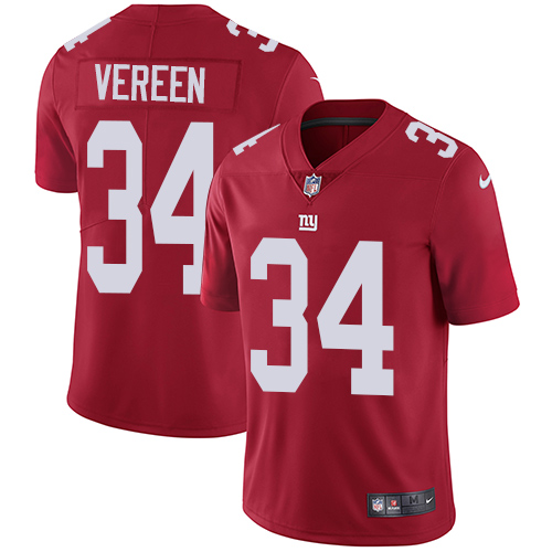 Nike Giants #34 Shane Vereen Red Alternate Youth Stitched NFL Vapor Untouchable Limited Jersey